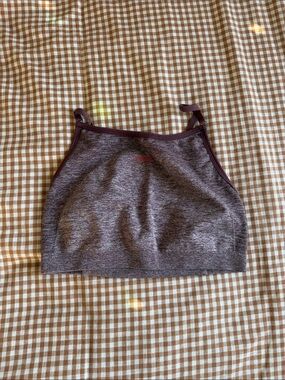 Gymshark Burgundy Heather Stretch Sports Bra